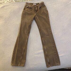 Free People Xena High Rise Slim Straight